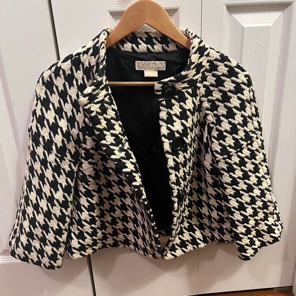 Michael Kors Houndstooth Knit Jacket - Picture 4 of 6
